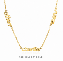 Load image into Gallery viewer, 14k Yellow Gold Name Necklace