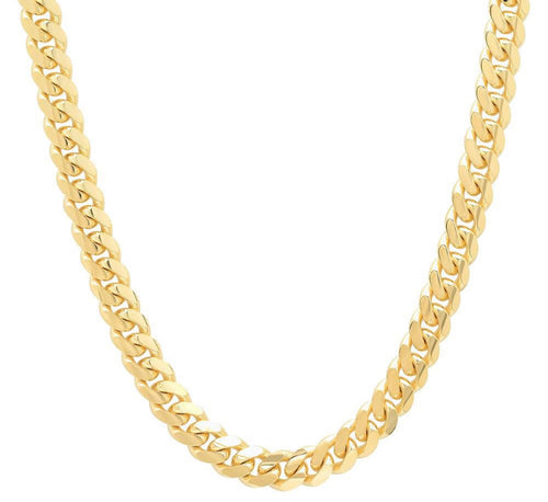 7mm 14k Solid Gold Miami Cuban Link Chain