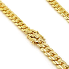 Load image into Gallery viewer, 9mm 14k Solid Gold Cuban Link Chain