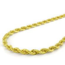 Load image into Gallery viewer, 14K YELLOW GOLD ROPE CHAIN 3 MM