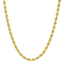 Load image into Gallery viewer, 14K YELLOW GOLD ROPE CHAIN 5MM