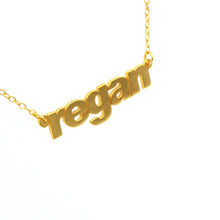 Load image into Gallery viewer, Personalized 14k Gold Nameplate